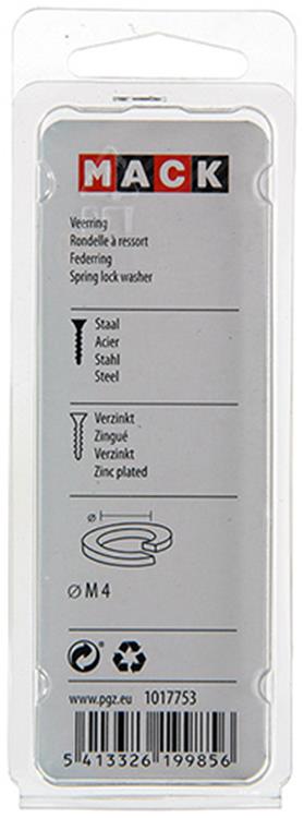 Load image into Gallery viewer, Mack 1017753 - veerring staal verz. 60st m4 | 10 stuks

