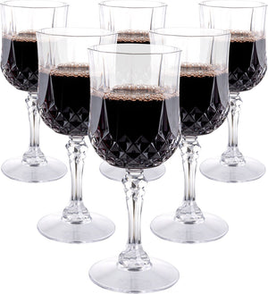 Alpina wijnglazen - set van 6 - 200ml - gehard kunststof