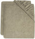 Jollein aankleedkussenhoes badstof 75x85cm olive green (2pack)