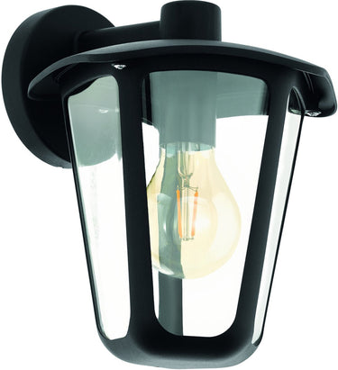 Eglo monreale wandlamp voor buiten - e27 - ip44 - zwart