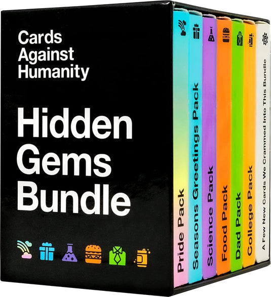 Cards against humanity hidden gems bundle 6 themed packs + 10 all-new cards