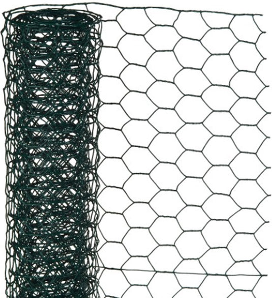 Nature - verzinkt staal gaas - 1 x 5m - groen - 13 x 13mm mazen