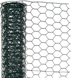 Nature - verzinkt staal gaas - 1 x 5m - groen - 13 x 13mm mazen