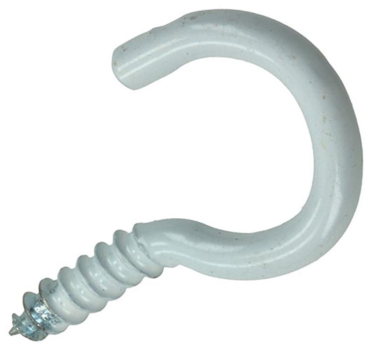Load image into Gallery viewer, Mack 1017806 - schroefhaak staal wit 7 st 3,0 x 16 mm | 10 stuks

