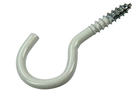 Mack 1017808 - schroefhaak staal wit 4 st 4,0 x 30 mm | 10 stuks