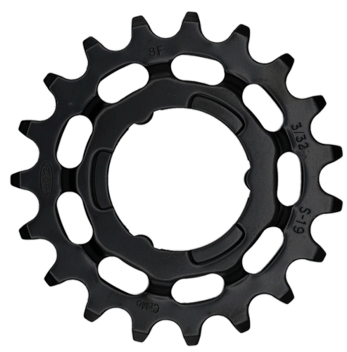 KMC tandwiel R Shimano 19T chromoly black 3 32