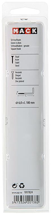 Load image into Gallery viewer, Mack 1017824 - schroefduim staal verzinkt 3 st 6,0 x 100 mm | 5 stuks
