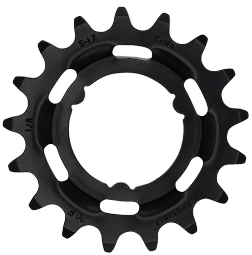 KMC Shimano tandwiel 17t, Chromoly Black