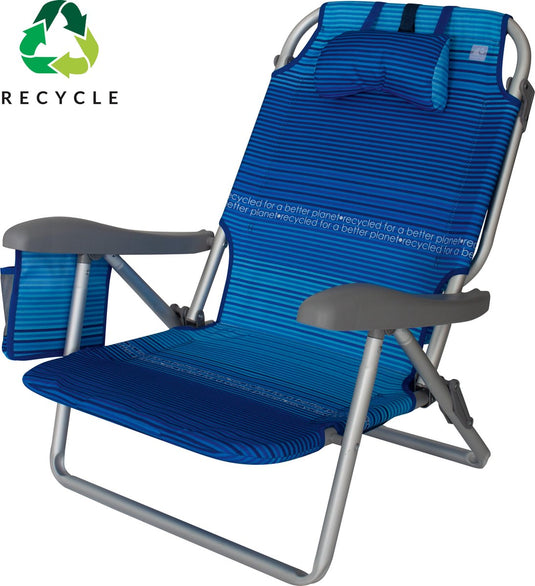 Eurotrail perez beach recycled - strandstoel - royal blue