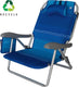 Eurotrail perez beach recycled - strandstoel - royal blue