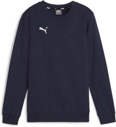 Puma teamgoal casuals crew neck sweat jr jongens sporttrui - navy- white