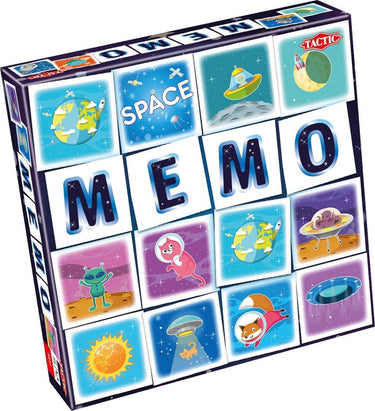 Tactic memo ruimtevaart - memospel - zoek de juiste paren - planeten, astronauten en raketten - gezelschapsspel voor kinderen en families - 2 tot 6 spelers - vanaf 3 jaar