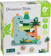 Classic world houten ballenbaan dinosaurus - educatief speelgoed 4-delig.