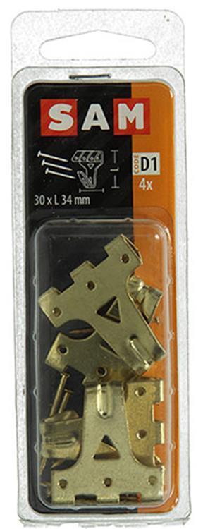 Load image into Gallery viewer, Mack 1017856 - kaderhaak staal vermessingd 4st 30 x 34 mm | 5 stuks
