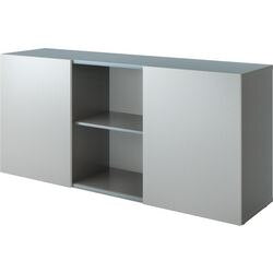 Bach kast met schuifdeuren hammerer 2fh grijs, zilver