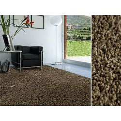 Shaggy hochflor tapijt 200x290cm bruin