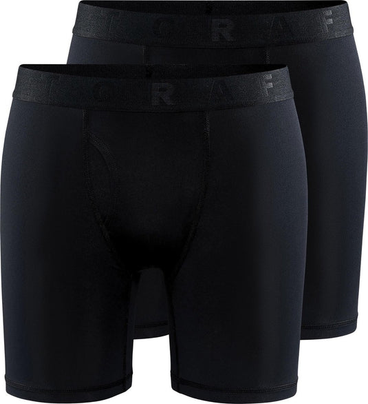 Craft active boxer 6-inch 2-pack m heren sportonderbroek - zwart