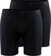 Craft active boxer 6-inch 2-pack m heren sportonderbroek - zwart
