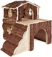 Trixie cavia huis - schorshout 31x29x28 cm - natural living naaldhout