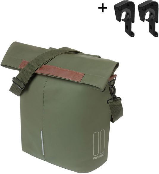 Basil Tas City Shopper Vegan Leather | Moss Green