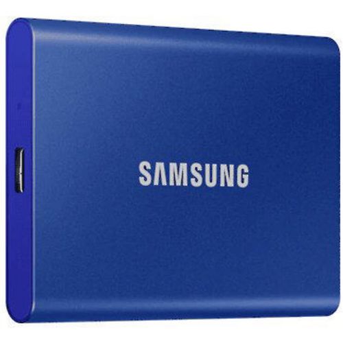 Externe sdd-schijf samsung t7 blauw 1 tb