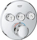 Grohe grohtherm smartcontrol thermostatiche douchekraan - inbouw mengkraan - met omstelling - rond - chroom