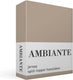 Ambiante katoen - splittopper hoeslaken - 200x200 210 - taupe