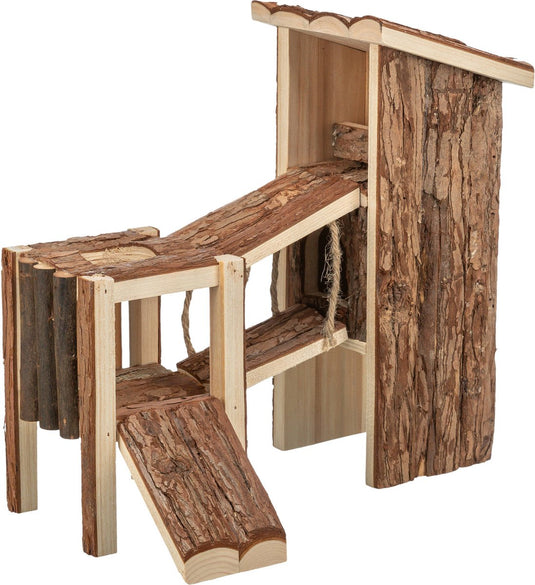 Trixie - speelplaats tjorven - muizen hamsters - schorshout - 32x19x29 cm