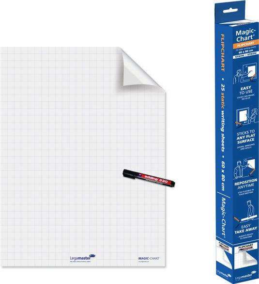 Legamaster magic-chart flipchart folie 60x80cm