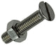 Mack 1019806 - metaalschroef verz. kop + moer rvs 12 st m4x20 | 10 stuks