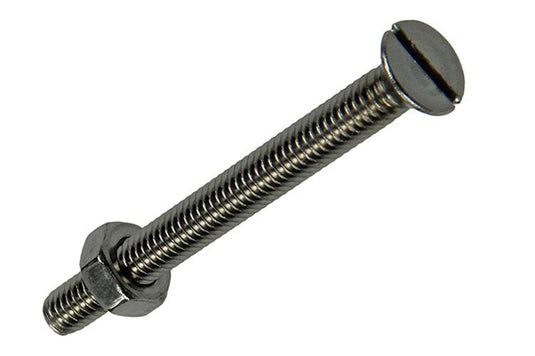 Mack 1019808 - metaalschroef verz. kop + moer rvs 8 st m4x40 | 10 stuks