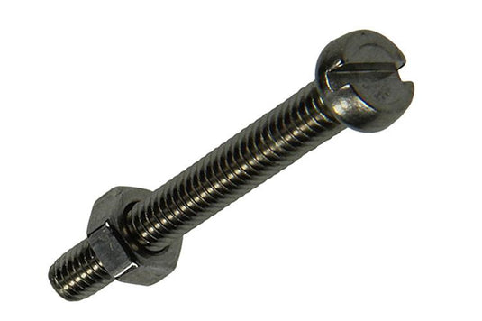 Mack 1019821 - metaalschroef cyl. kop + moer rvs 9 st m4x30 | 10 stuks