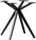 Woood holland kruispoot - metaal - zwart - 72x80x80