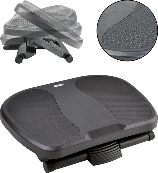 Desq ® voetensteun 60081 | 3 hoogte standen | 0-45° | rubberen antislipmat | robuust | dutch design