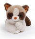 One love knuffel - kat caramel - 31cm - bruin crème - 0 jaar