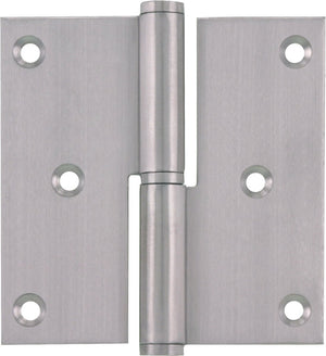 Starx kogelpaumelle rechte hoeken 89 x 89mm geborsteld rvs 3 stuks