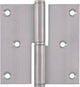 Starx kogelpaumelle rechte hoeken 89 x 89mm geborsteld rvs 3 stuks