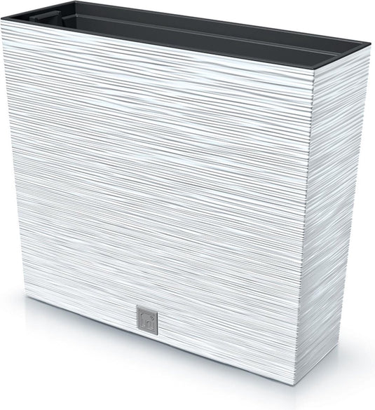 Prosperplast furu case tower - bloempot plantenbak met inzet - voor binnen en buiten - wit