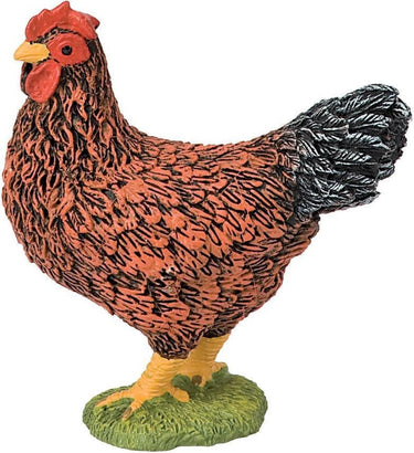 Bullyland 62316 – speelfiguur en verzamelfiguur kip (bruin) – ca. 5 cm – levensecht en detailrijk vormgegeven – ideaal als educatief speelfiguur en klein cadeautje voor kinderen vanaf 3 jaar.