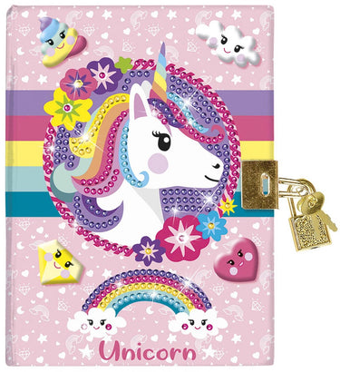 Totum unicorn geheim dagboek met slot vriendenboek | secret diary diamond painting knutselen | speelgoed meisjes cadeau tip