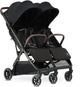 Deryan luxe rolo x2 v2 duo buggy - compacte dubbele buggy - zwart