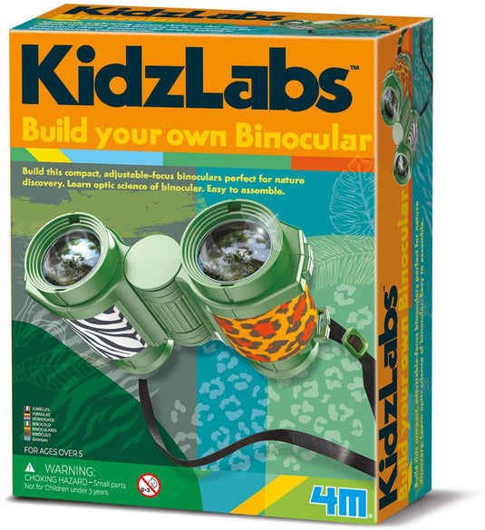 4m wetenschap en spel - maak je eigen verrekijker - buitenspeelgoed - kidzlabs - 5+