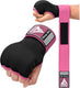 Rdx sports is2 - inner gloves - binnenhandschoenen - katoenen handschoen en halfverband - met bandage - kleur: roze - maat: s