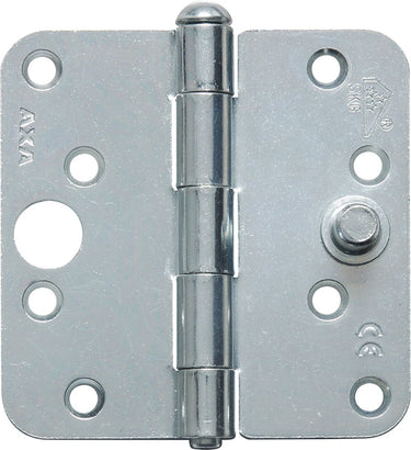 Axa ongelagerd veiligheidsscharnier met ronde hoeken - 89 x 89 mm