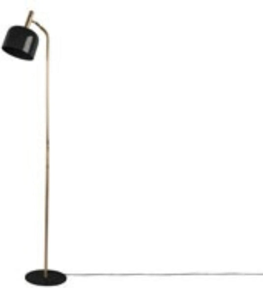 Leitmotiv vloerlamp smart - zwart - 26x26x164cm - modern - staande lampen voor woonkamer - slaapkamer