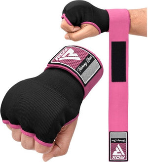 Rdx sports is2 - inner gloves - binnenhandschoenen - katoenen handschoen en halfverband - met bandage - kleur: roze - maat: s