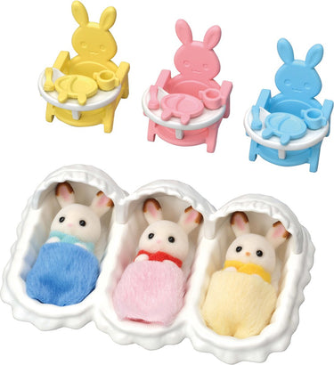 Sylvanian families 5532 drieling chocoladekonijn verzorgingsset