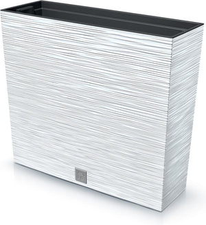 Prosperplast furu case tower - bloempot plantenbak met inzet - voor binnen en buiten - wit