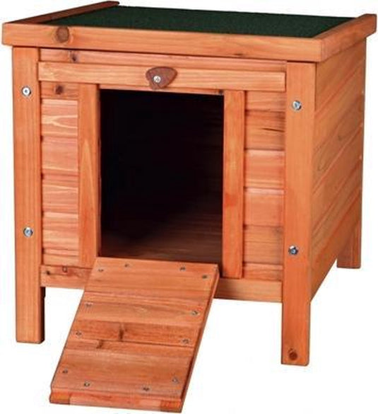 Trixie natura knaagdier konijnenhuis - kooi accessoire - 60x50x47 cm bruin