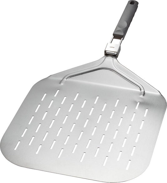 Gefu slide pizzaschep – 32 x 32 cm – opvouwbare handgreep – rvs